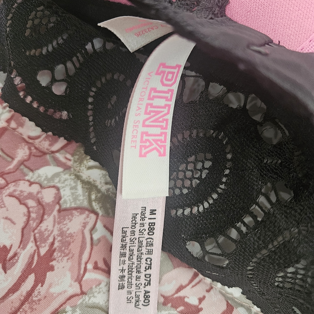 PINK Victoria's Secret Black Lace Bralette